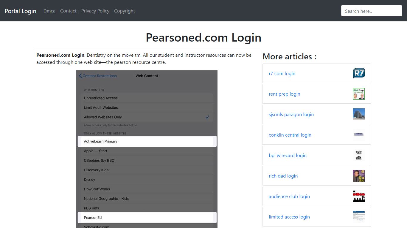 Pearsoned.com Login